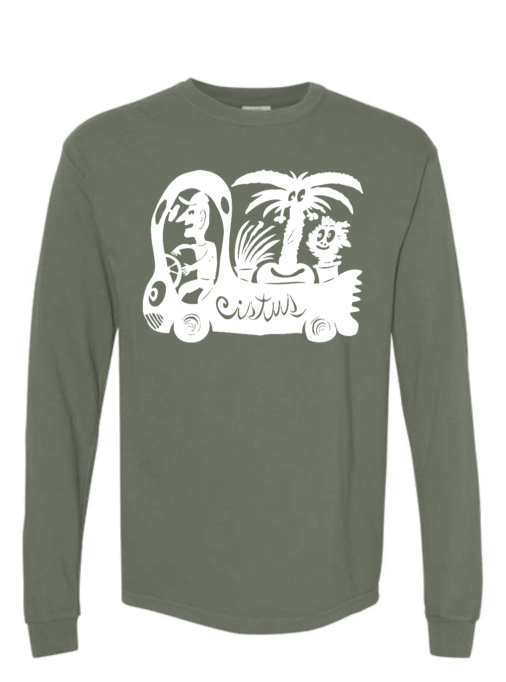 Cistus Logo T-Shirt, Moss Longsleeve