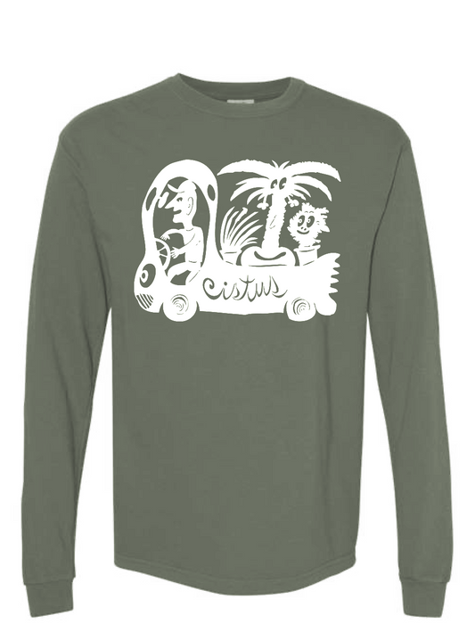 Cistus Logo T-Shirt, Moss Longsleeve