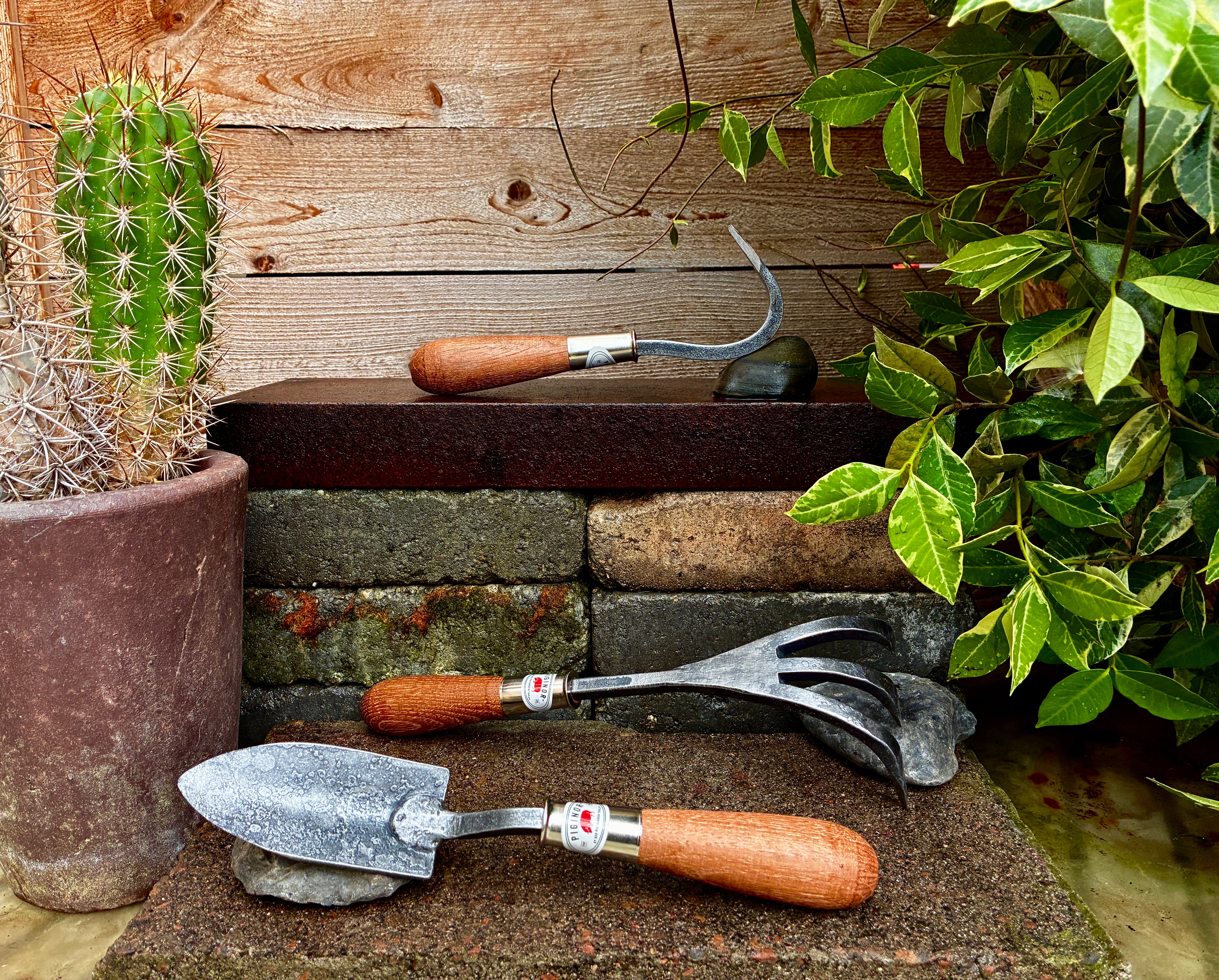 Red Pig Garden Tools Rock On